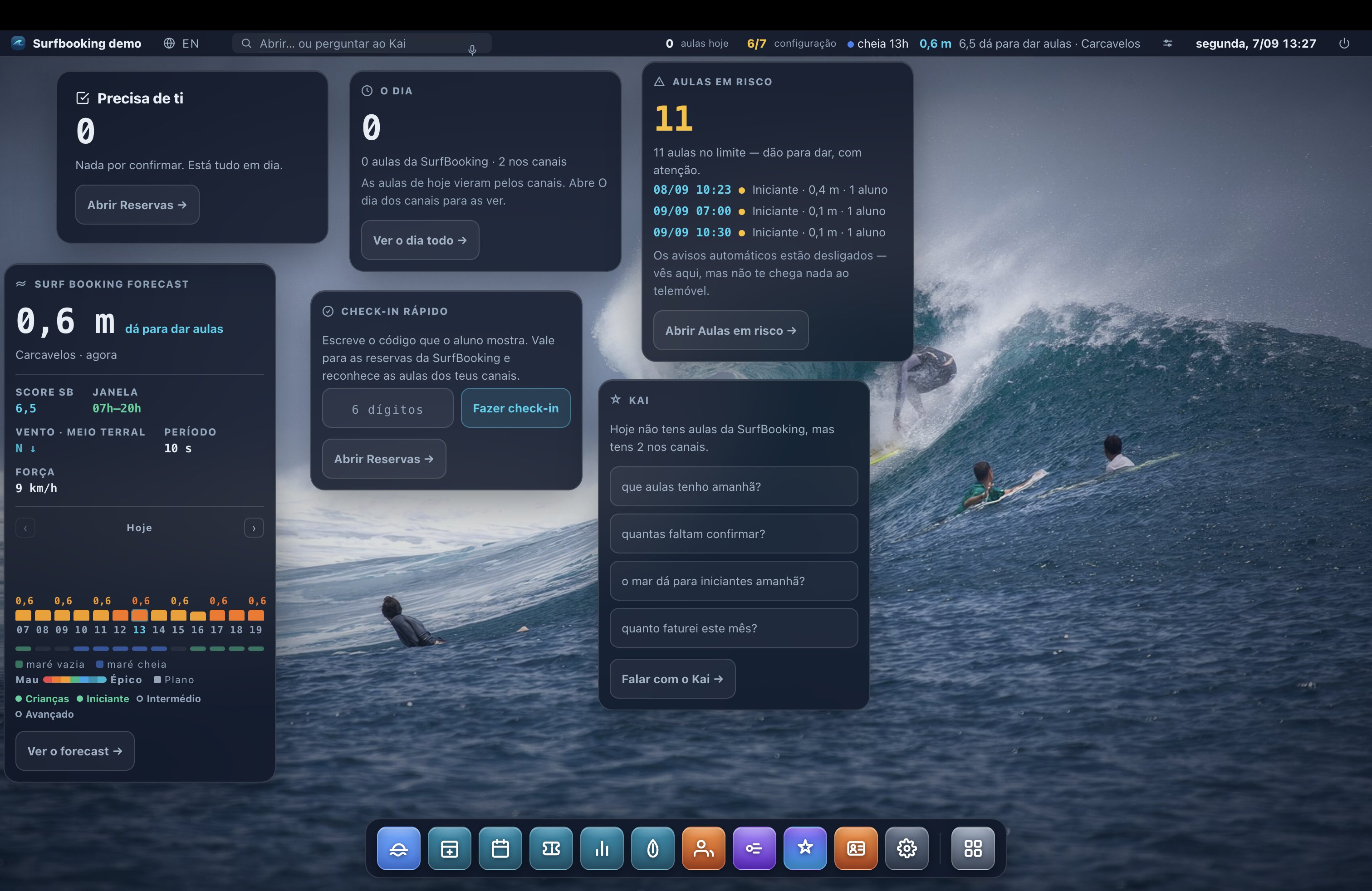SurfBooking OS screenshot 1
