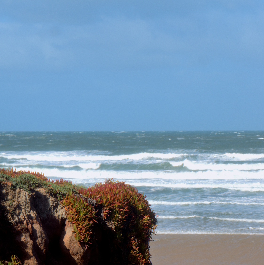 Consolação beach, on the south side of the Peniche peninsula