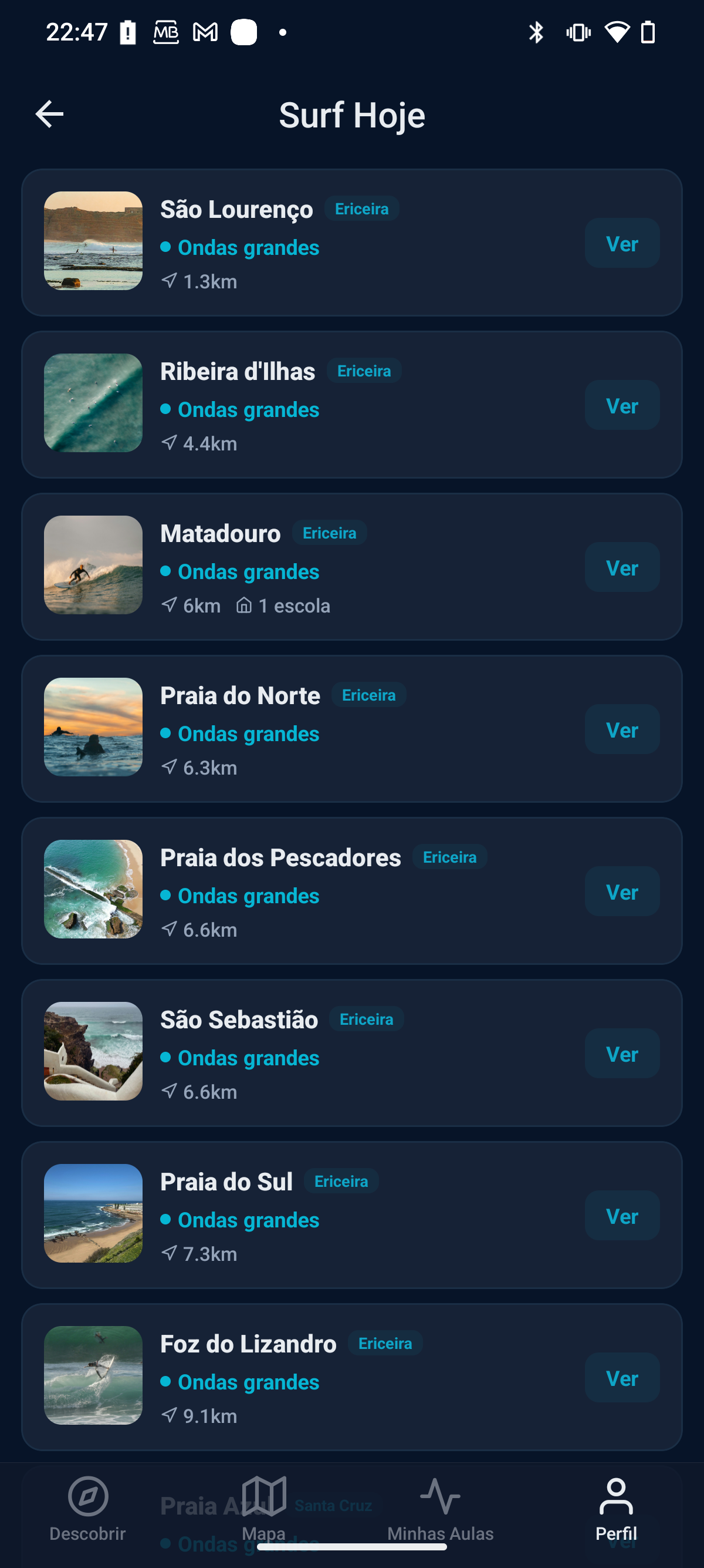 A app SurfBooking: as praias perto de ti, com as escolas que lá dão aulas